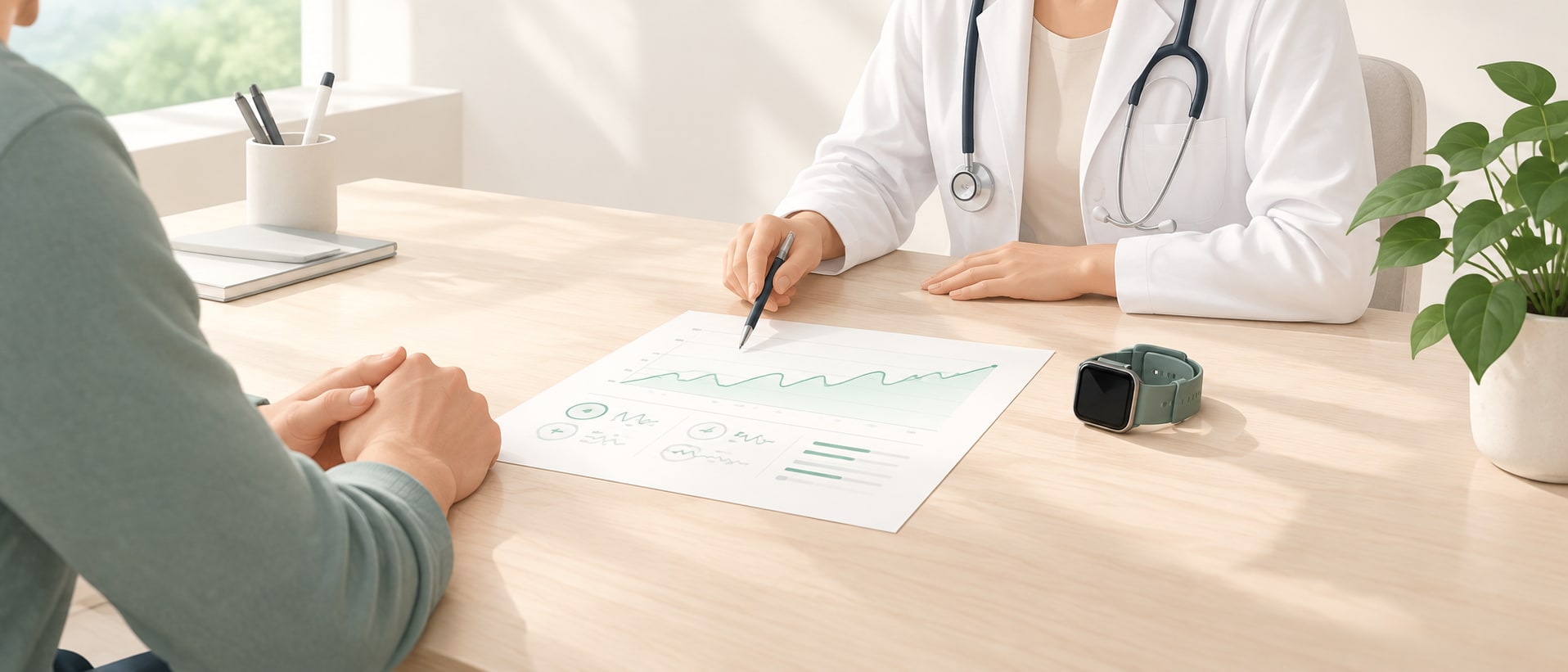Cómo hablar con tu médico sobre los datos de tu reloj (sin que te despache)