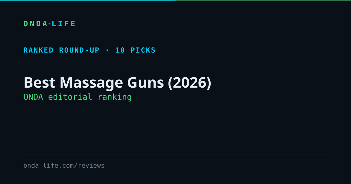 Best Massage Guns (2026) — ONDA editorial ranking