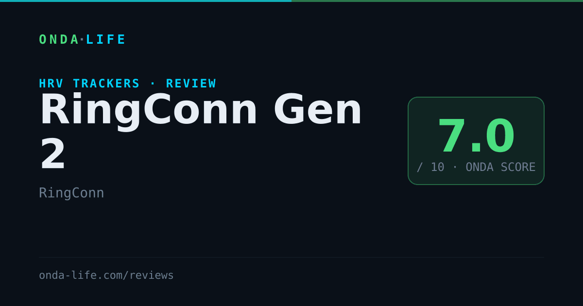 RingConn Gen 2 — ONDA review, scored 7.0/10