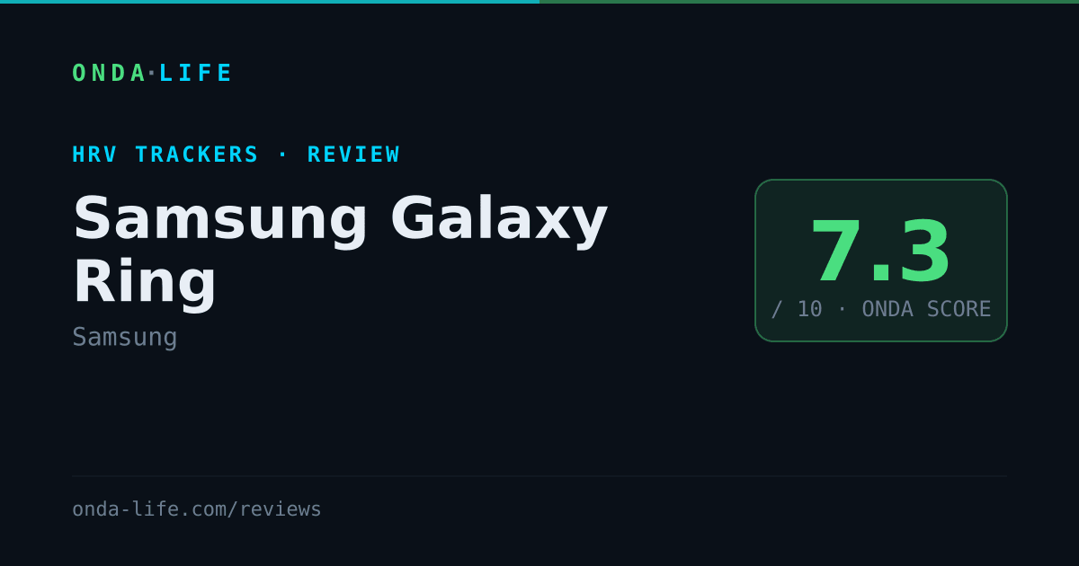 Samsung Galaxy Ring — ONDA review, scored 7.3/10